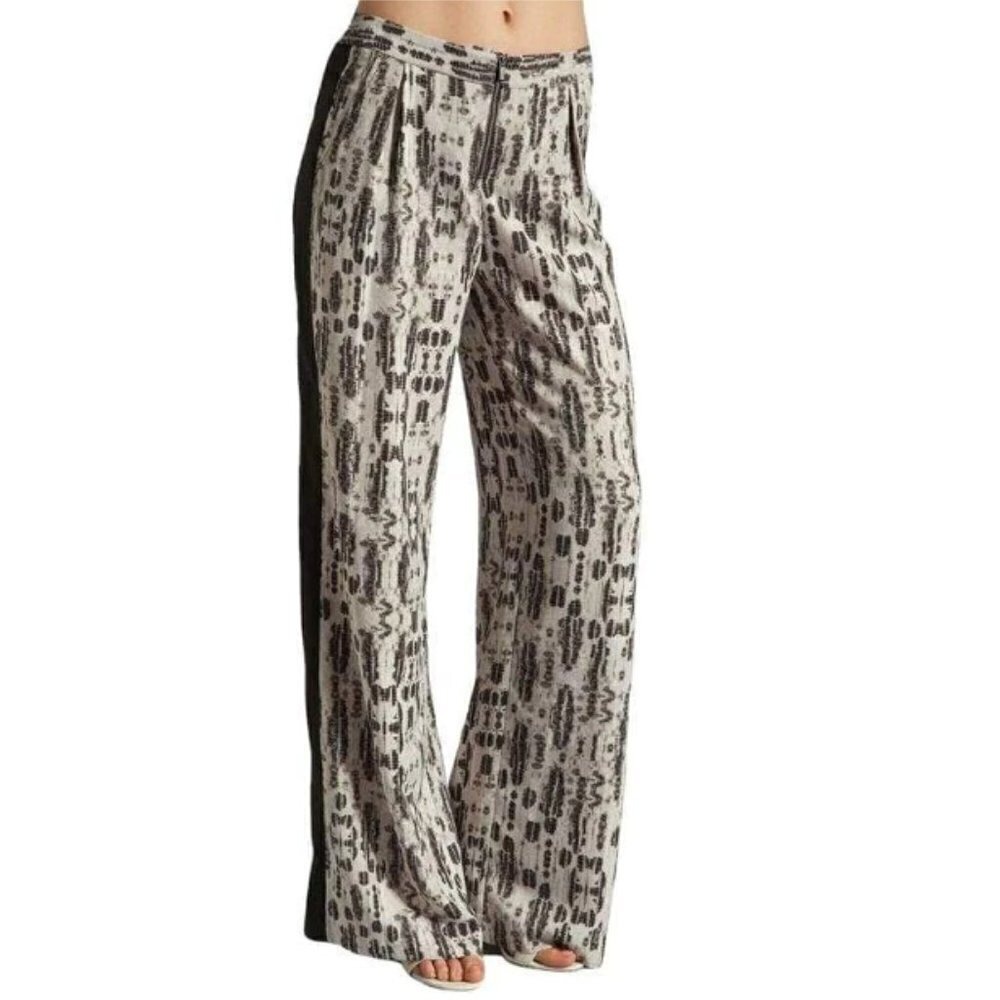 BCBGMAXAZRIA  Racha Pattern Lounge Pant Black‎ & White Women's Size XXS